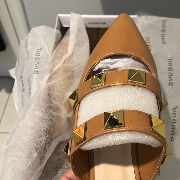 “BAMBOO “CHIC NEW SLIP ON’s LIKE Valentin….black/ tan - Picture 16 of 16